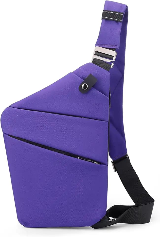 Travel Anti Pickpocket Purses, Slim Carry Crossbody Bag for Women & Man Travel Safe, Waterproof