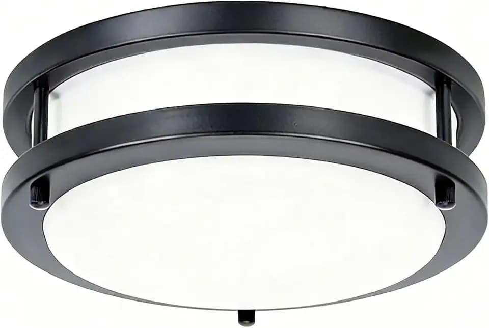 36W LED Flush Mount Ceiling Light Fixture, 400W Equivalent, 5000K Daylight
