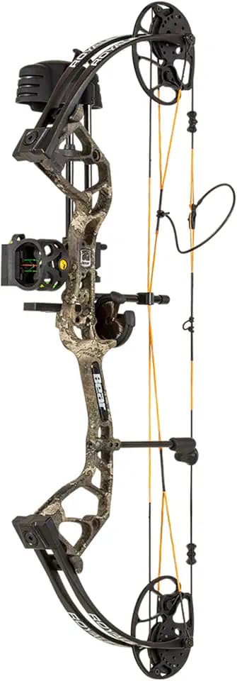 Bear Archery Royale Ready to Hunt Compound Bow Archery Set with Archery Accessories for Adults and Youths, 12”- 27” Draw Length, 5-50 Lbs Draw Weight, Up to 290 FPS