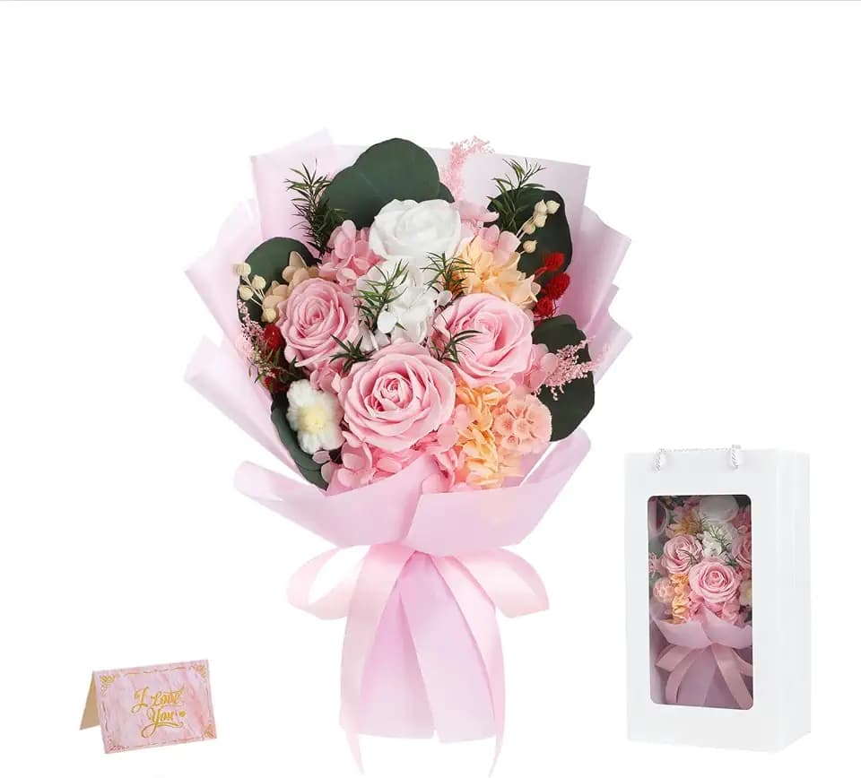 Flowers for Delivery, Preserved Flowers Bouquets, 4 Forever Roses