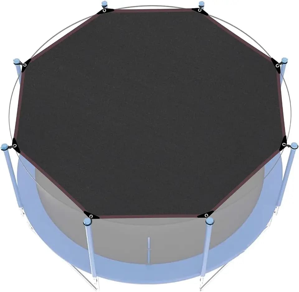 Trampolin Sonnenschutz Abdeckung Ø 305cm Für 8 Stangen, UV-Beständige, Multifunktionales Trampolin Schutzwerkzeug Für Picknicks, Hinterhöfe,Trampolin Zubehör