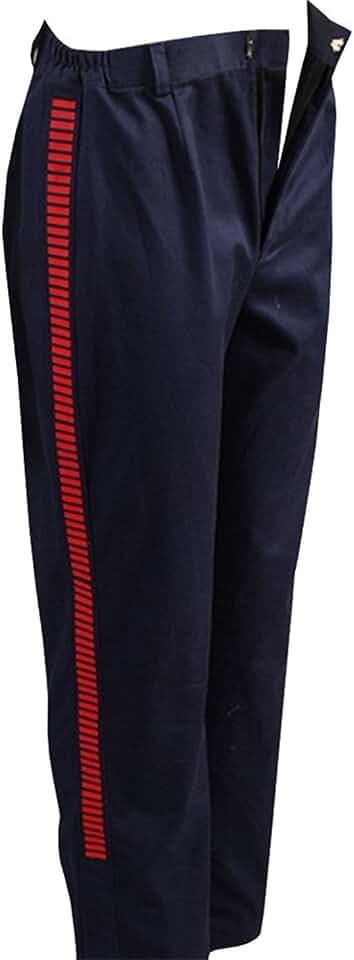 Han Solo Herren-Hose, rot, gestreift, für Halloween, Cosplay, Kostüm, Outfits, Erwachsene, schmale Passform