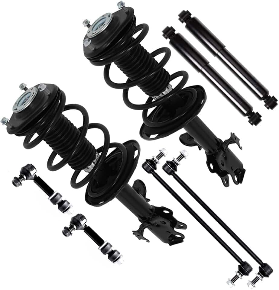 SCITOO Suspension Strut Shock for 2013-2018 for Toyota for RAV4 Front Complete Strut Assembly,Rear shock absorber,Stabilizer Bar Link -8pcs