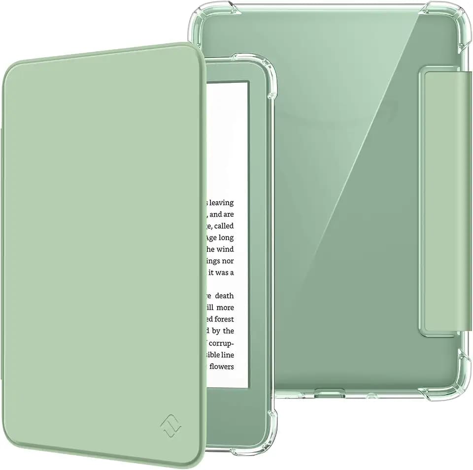 Fintie Slim TPU Case for 6" Kindle 11th Generation 2024/2022, Agave Green