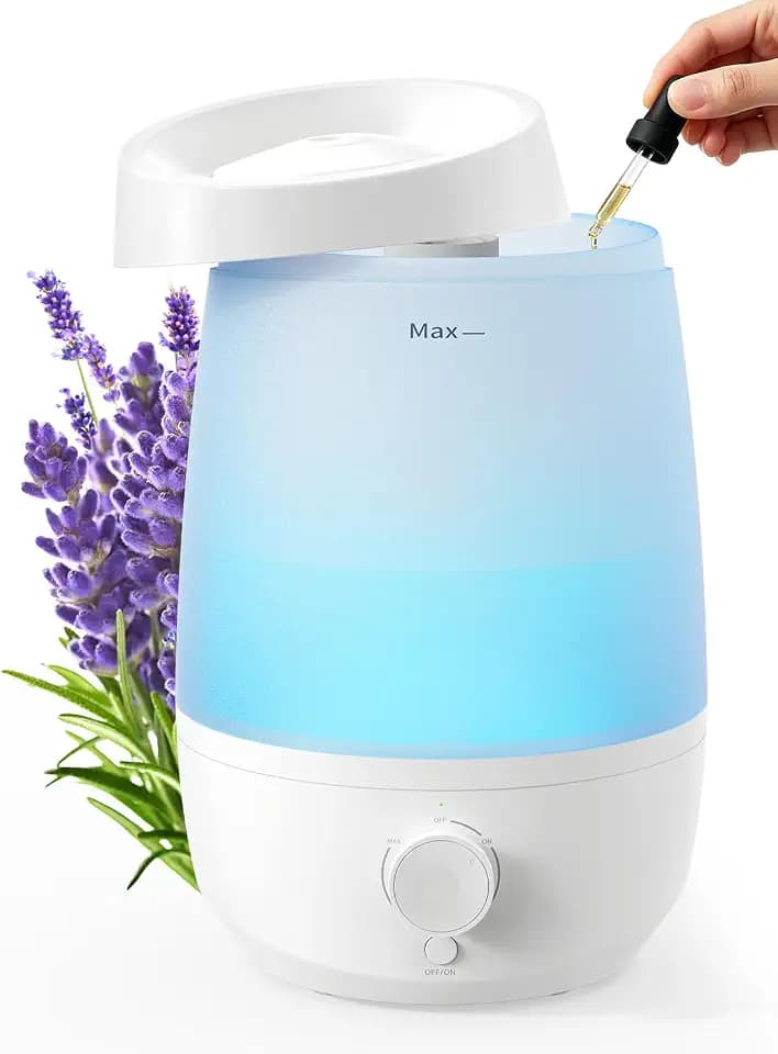 AROEVE 2,5 L Top-Fill Luftbefeuchter Schlafzimmer, 25 Std. Laufzeit, 28dB