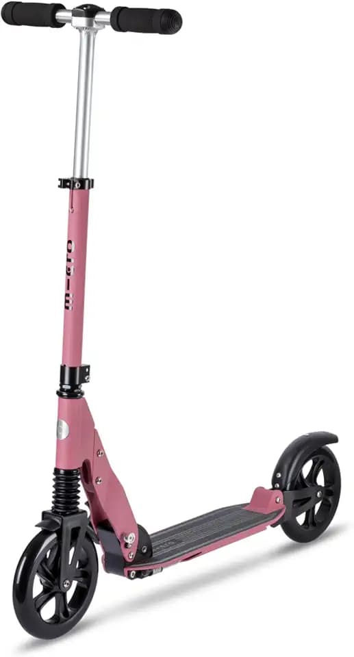 Micro Kickboard | Suspension Scooter for Teens & Adults | Riders up to 250 lbs | 2 Wheel | Large 200 mm PU Wheels | Adjustable Handlebar | Smooth Commuter Ride | Swiss Design