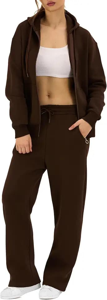 Redbridge Jogginganzug Zweiteiliges Sweat Set mit Zip Hoodie und Hose Bequemer Trainingsanzug für Freizeit Sport und Loungewear