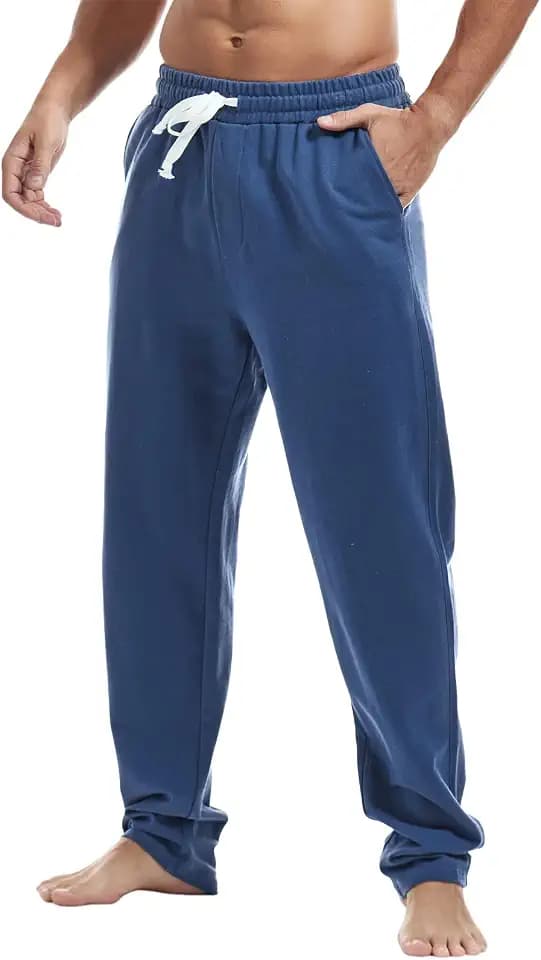 Amy Coulee Herren-Jogginghose aus Baumwolle, für Laufen, Fitnessstudio, leger, gerades Bein, Sweatpants
