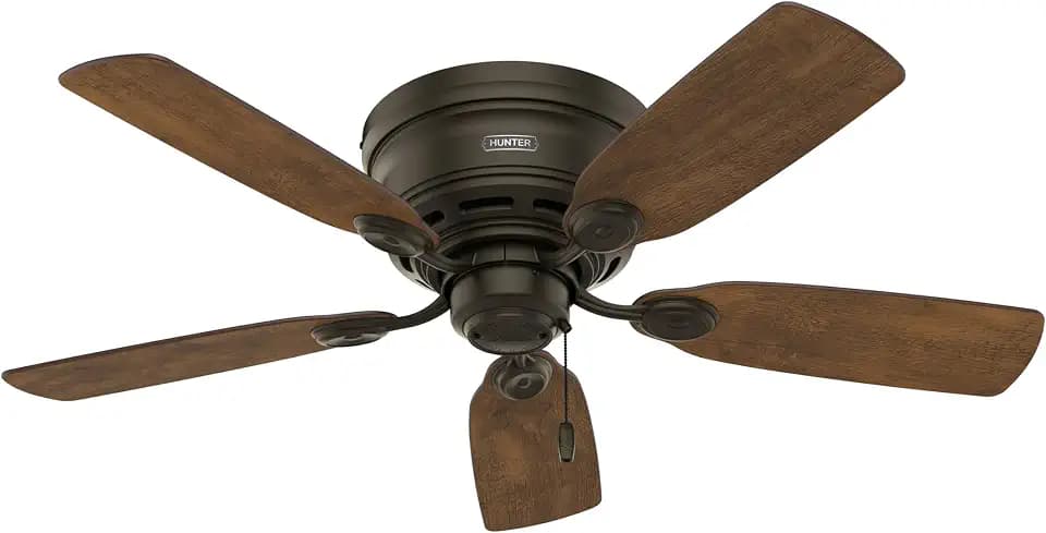 Hunter Low Profile IV, Indoor, Ceiling Fan, No Light, 42 inch, New Bronze