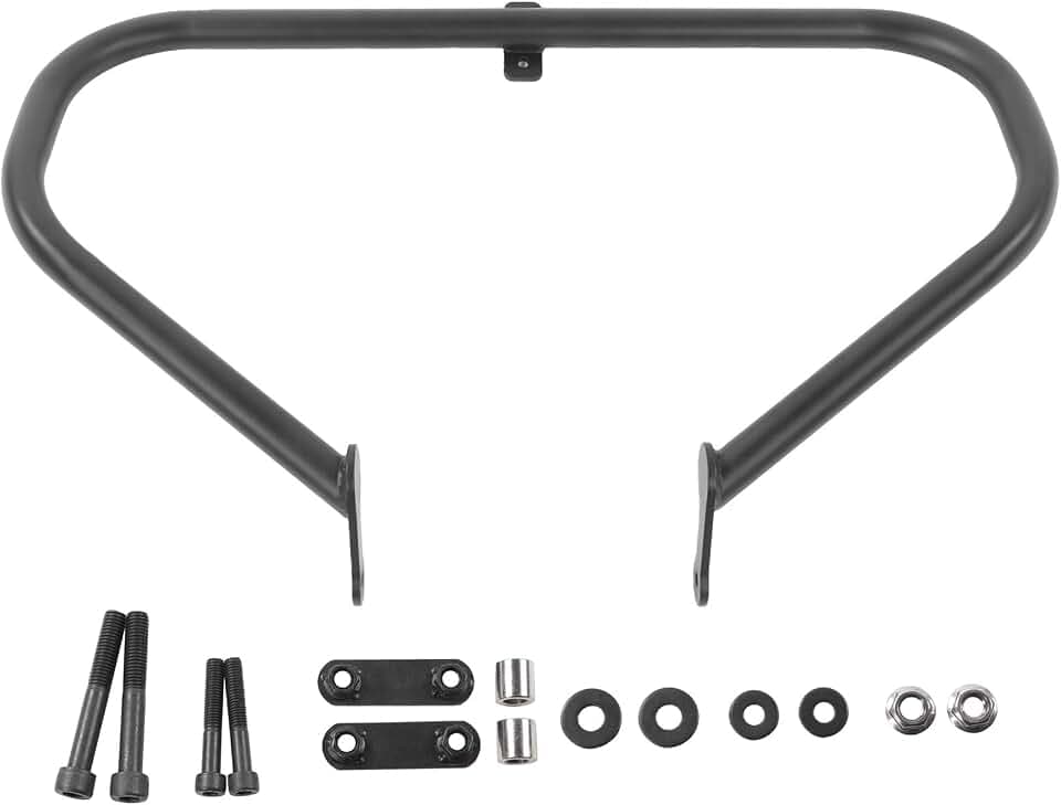 JTLB Motorcycle Engine Guard, Crash Bar Made of Iron with Antirust Anti Protection for Victory Kingpin Hammer Gunner 2008 and Later (A(Black))