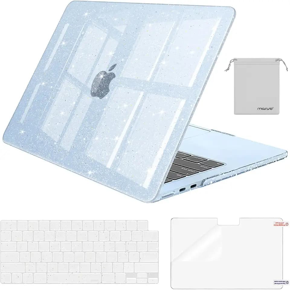 MOSISO Compatible with MacBook Air 13 inch Case M5 M4 M3 M2 2026-2022