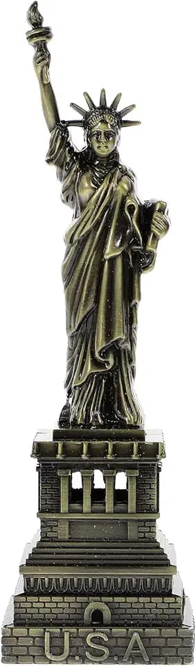 Milisten Freiheitsstatue Statue Skulptur New York City Island Collection Souvenirs Figuren Metall Modelldekoration Bronze 25 cm