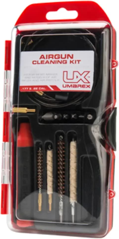 Umarex .177 and .22 Caliber Air Gun Cleaning Kit - Includes Cleaning Rod, Brushes, Mops, Jags, Pads, Driver Set and Thread Adapter