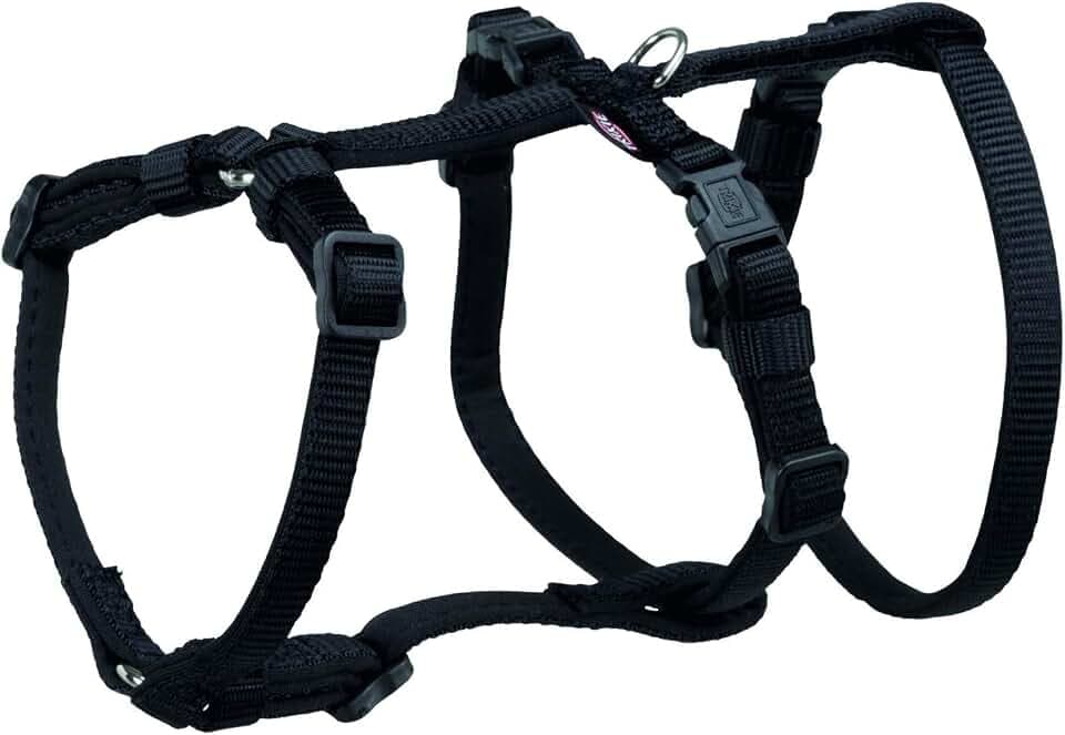 TRIXIE Panikgeschirr Stay, S–M: 44–60 cm/15 mm, schwarz