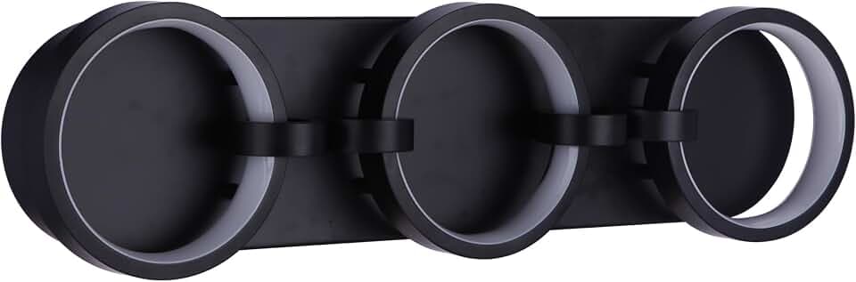 Craftmade Context 24 in. 3-Light Flat Black Finish Integrated LEDVanity Bar with PVC