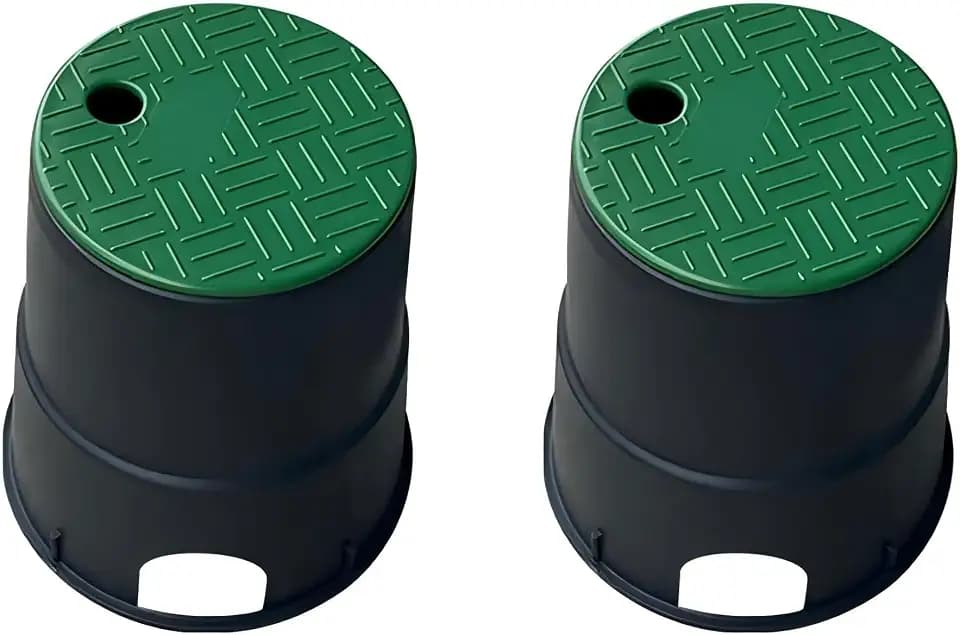 GOUNENGNAIL- Observation Well for Earth Rod, Lawn Manhole Cover for Grounding Electrical System, Safety Box in Small Lawns, Landscaping, and Patios (2PCS PACK, 8 * 8 * 9.5 inch)