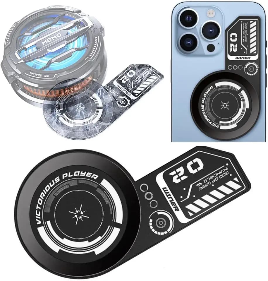 Phone Cooling Pad Heatsink Thermal Self-Adhesive Plate to Unleash Mobile Gaming and Live Stream Enhanced Heat Dissipation with Vapor Chamber Technology for Magnetic/Back Clip Phone Radiator