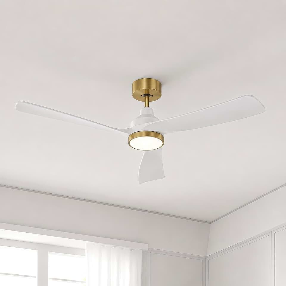 GREENEVER 52 Inch Ceiling Fan with Lights, Remote, DC & High CFM