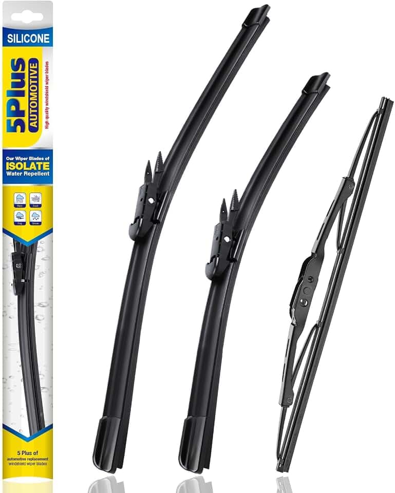5 PLUS Silicone Windshield Wipers Fits Chevy Traverse 2017-2011 (3 PACK)