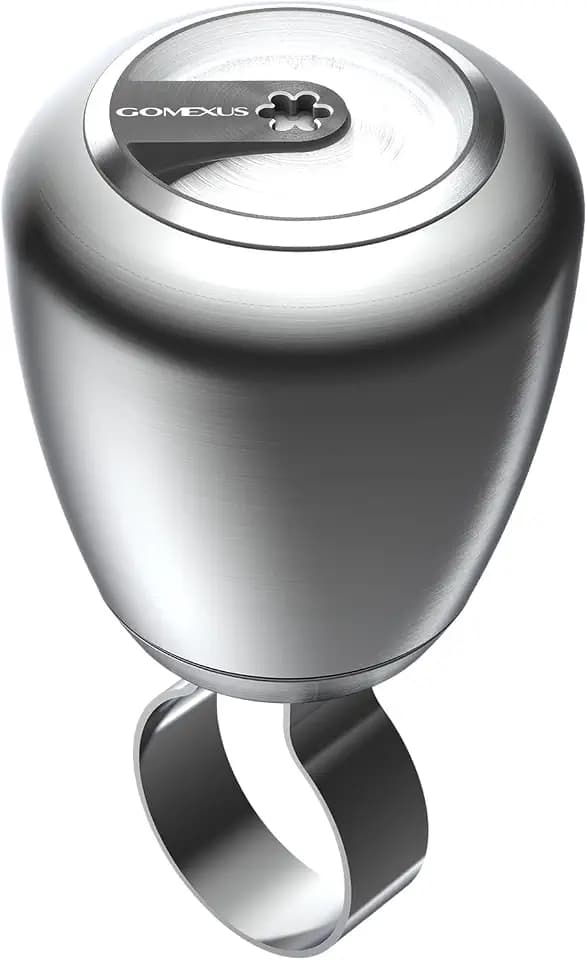 Gomexus Steering Wheel Knob, 316 Stainless Suicide Knob Spinner, One-Hand Control for Boat Yacht Tractor Truck Mower