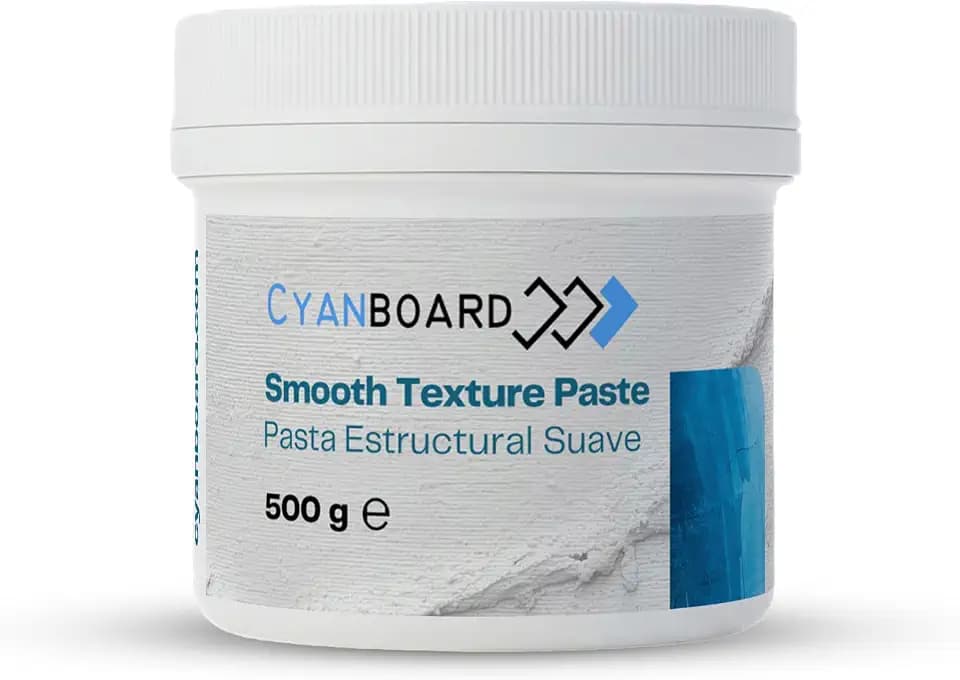 Strukturpaste Glatt 500 g, weiße Paste für Acrylmalerei, Leinwand, Mixed Media, Basteln und Dekoration, ideal für Relief- und Struktureffekte