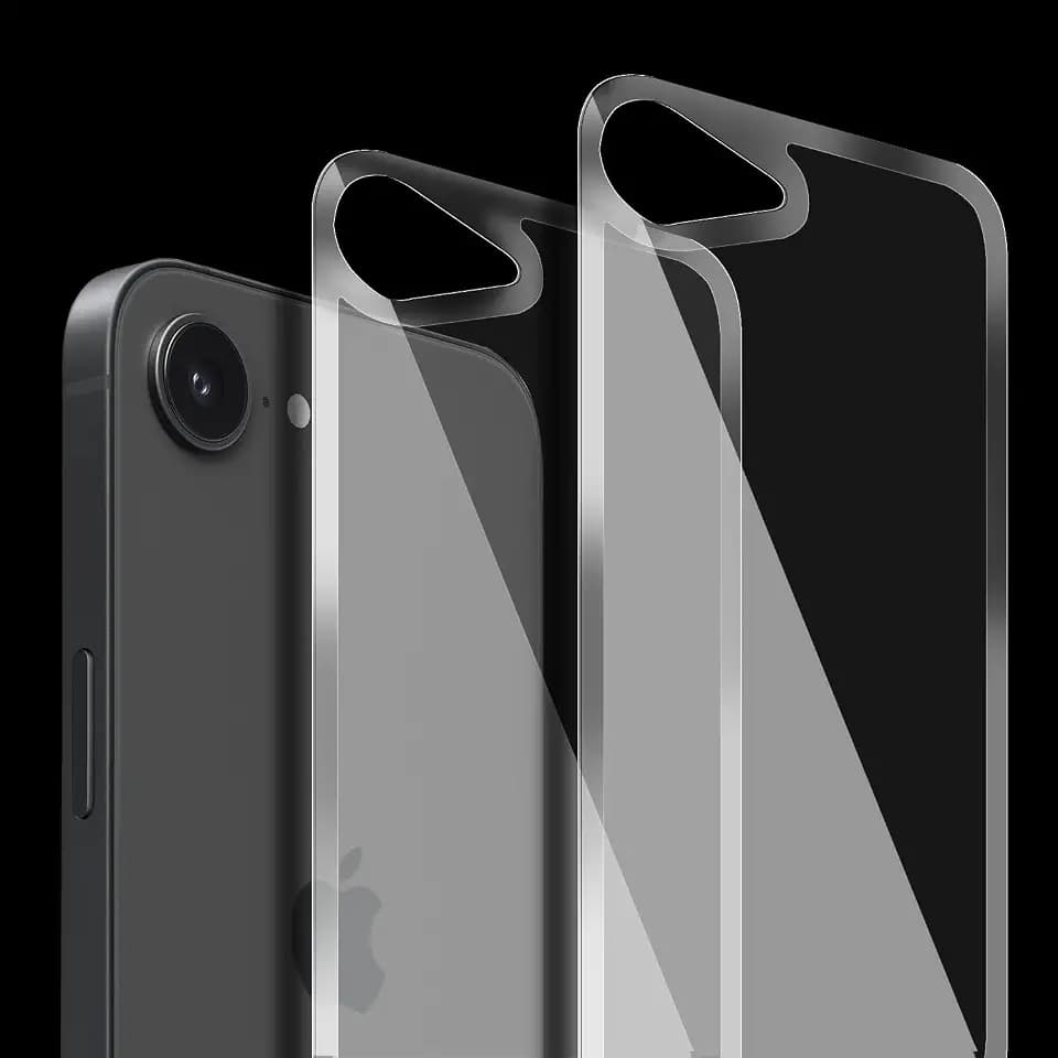 for iPhone 17E/16E Back Glass Protector(2-Pack), iPhone 17e/16e Back Screen Protector Rear Tempered Glass (6.1 inch)