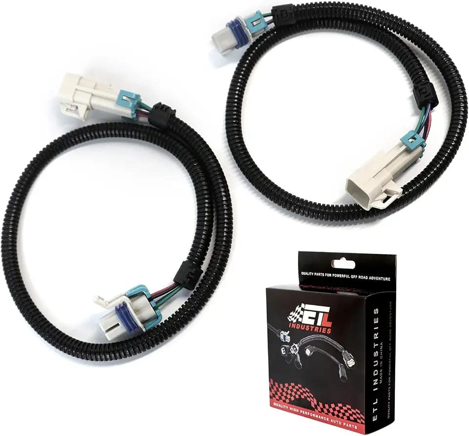 2Pcs 24" 4 Pin O2 Oxygen Sensor Extension Harness Wires for LS1 LS2, Square Connector