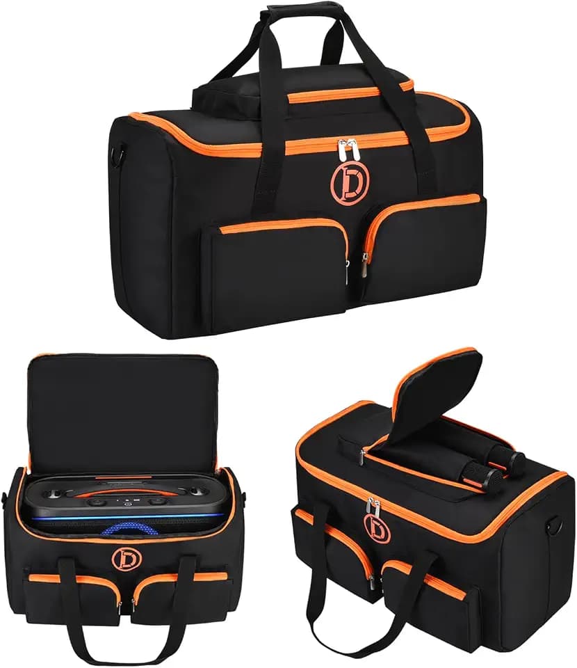 Carrying Case Tote Bag for JBL PartyBox On-The-Go 2 & Microphones