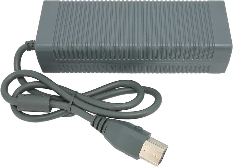 Netzteil für 360 mit Netzkabel, Spielekonsolen-Netzteil Ersatz 185‑265 V Ladegerät Power Brick für 360(#1)