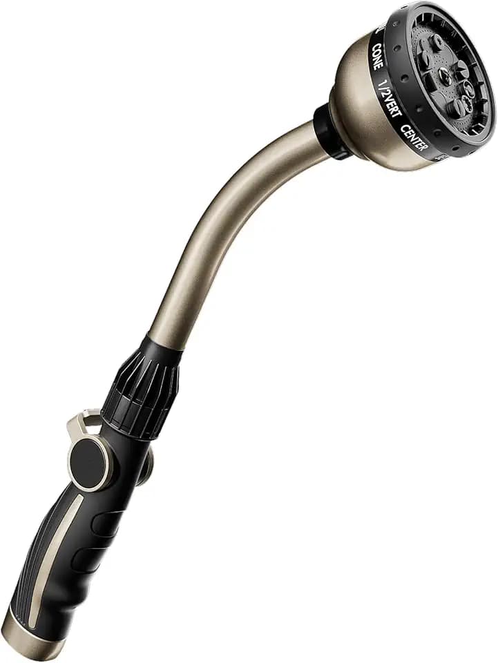 RESTMO Watering Wand Heavy Duty, 15-Inch Long Hose Nozzle Sprayer