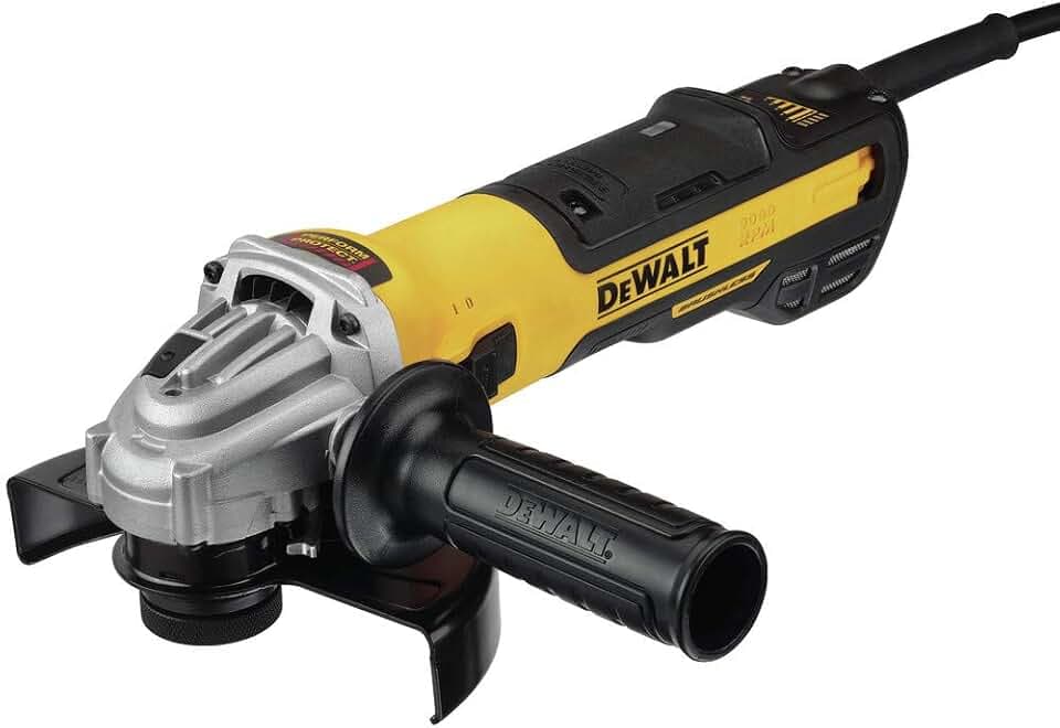 DEWALT Angle Grinder, 5 to 6-Inch, Variable Speed, Slide Switch (DWE43240VS)