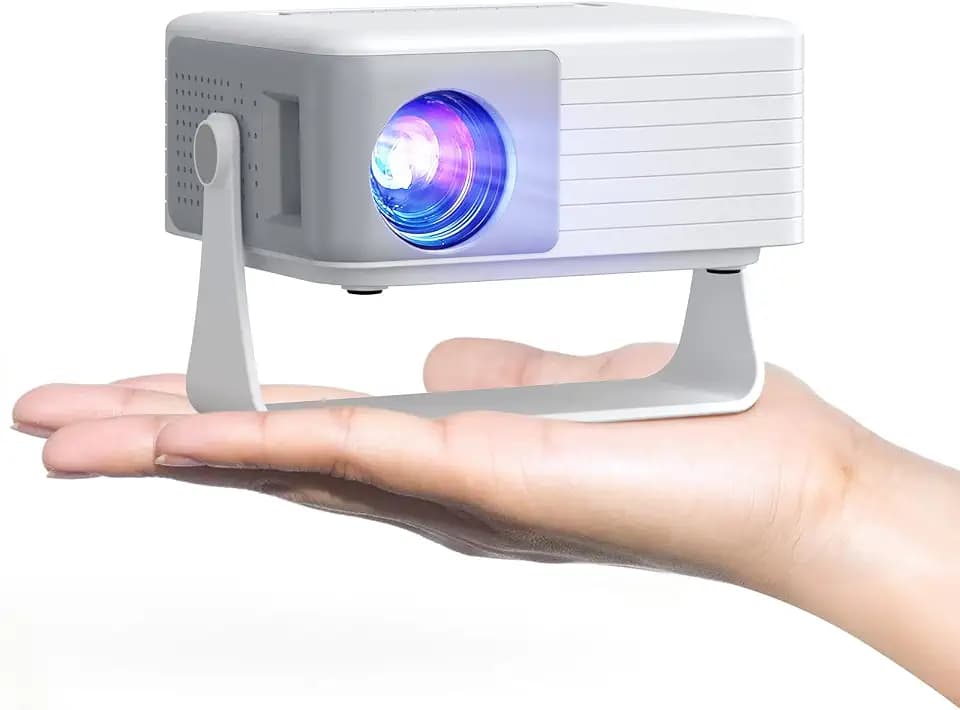 Mini Projector with WiFi and Bluetooth, AKIYO 2026 Upgraded Projector 1080P