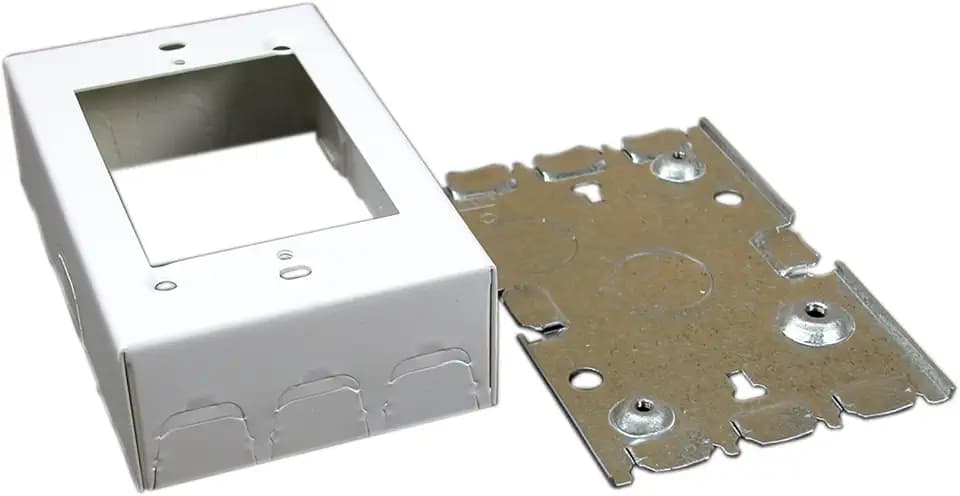 Legrand Wiremold 700 Series Metal Raceway 1 Gang Deep Electrical Box, White