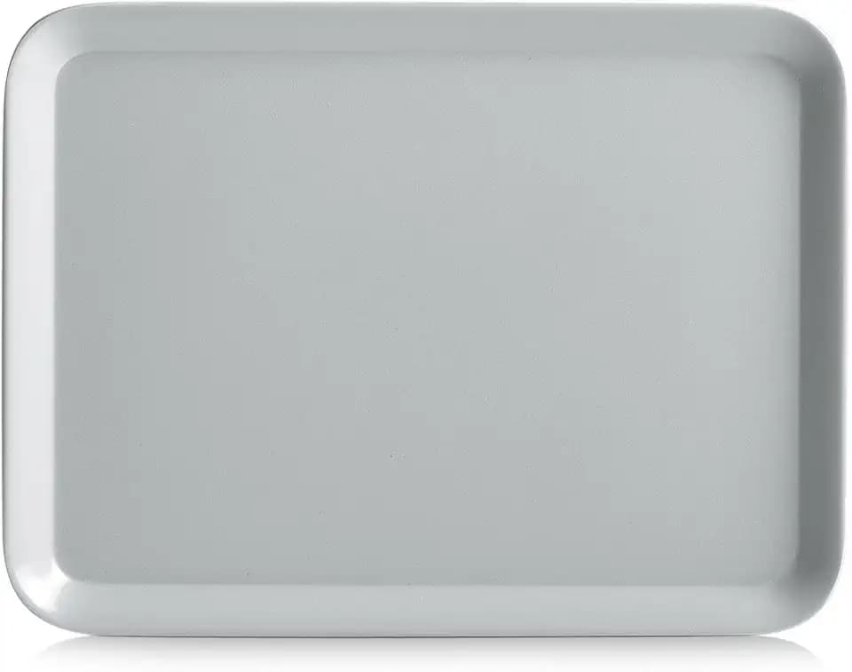 Zeller 26694 Melamintablett, grau, ca. 24 x 18 cm, Serviertablett, Dekotablett