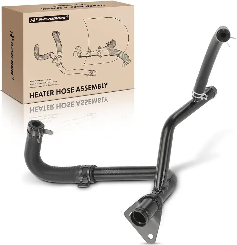 A-Premium HVAC Heater Water Outlet Hose Pipe Line Assembly with Clamp