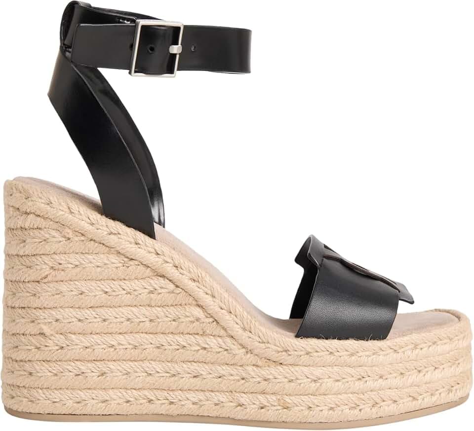 Calvin Klein Damen Wedge Espad 70 Embl LTH Hw0hw02897 Keil-Espadrilles