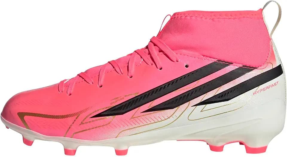 adidas Boys F50 Hyperfast League Mid Firm Ground Sneakers Shoes - Pink