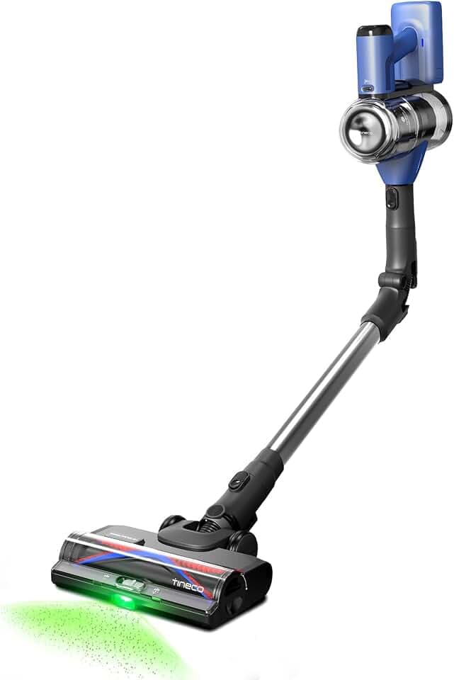 Tineco Pure ONE S50 Pro Akku Staubsauger, 200AW Starke Saugleistung, iLoop Sense, Faltbarer Rohr, bis zu 95 Min. Laufzeit, ZeroTangle-Bürste, LED-Licht, für Großschmutz sowie Tierhaare