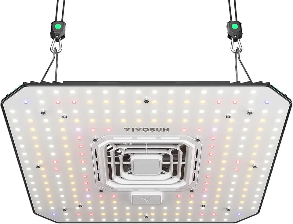 VIVOSUN AeroLight A100 100W LED Grow Light with Fan & Tunable Spectrum