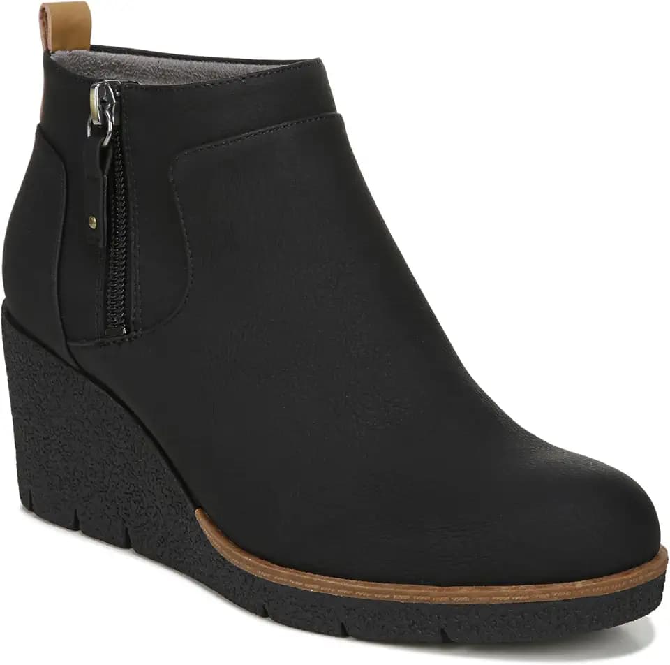 Dr. Scholl's Shoes Women's Bianca Wedge Boot, Comfortable Ankle Booties