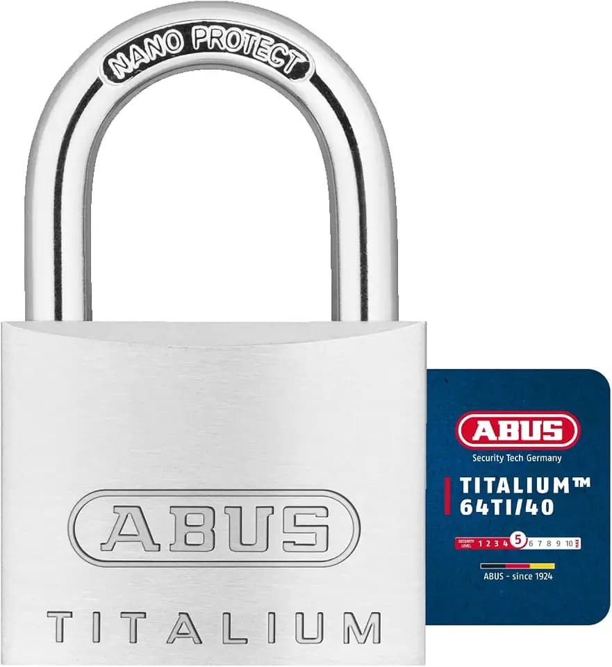 ABUS Vorhängeschloss Titalium 64TI/40 - 4er Set, gleichschließend