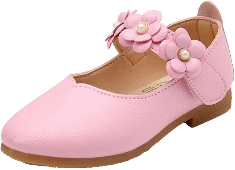 WUIWUIYU Mary Janes Mädchen süße Blume Schule mit Prinzessin Schuhe (Kleinkinder/kleine Kinder)