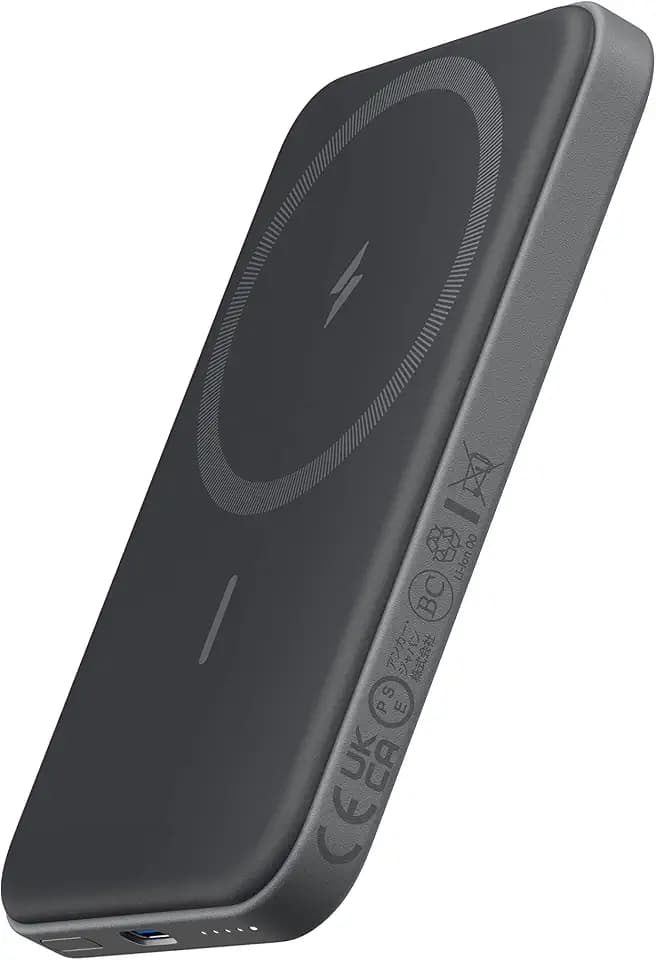 Anker 621 MagGo Power Bank, 5,000mAh Magnetic Portable Charger