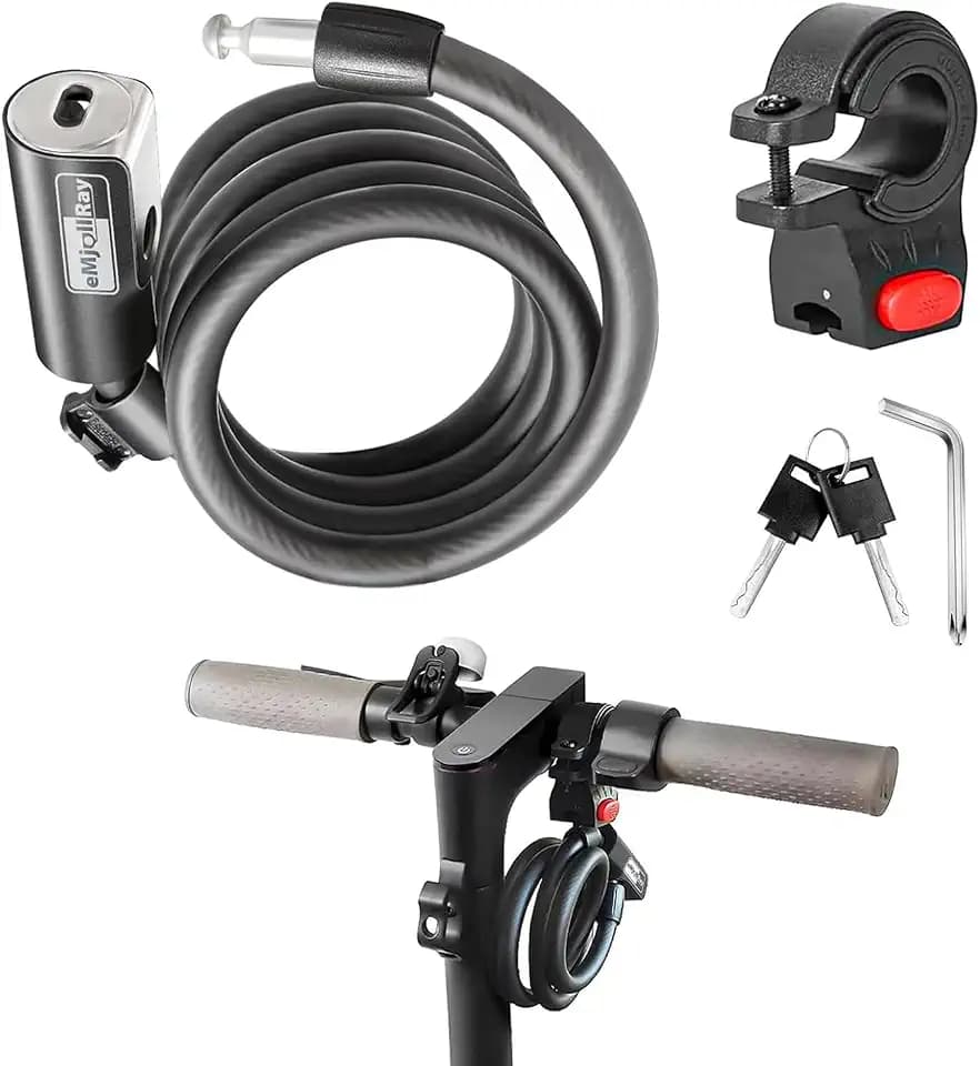 120cm E Scooter Schloss 12mm Dick Fahrradschloss mit Schlüssel für Scooter