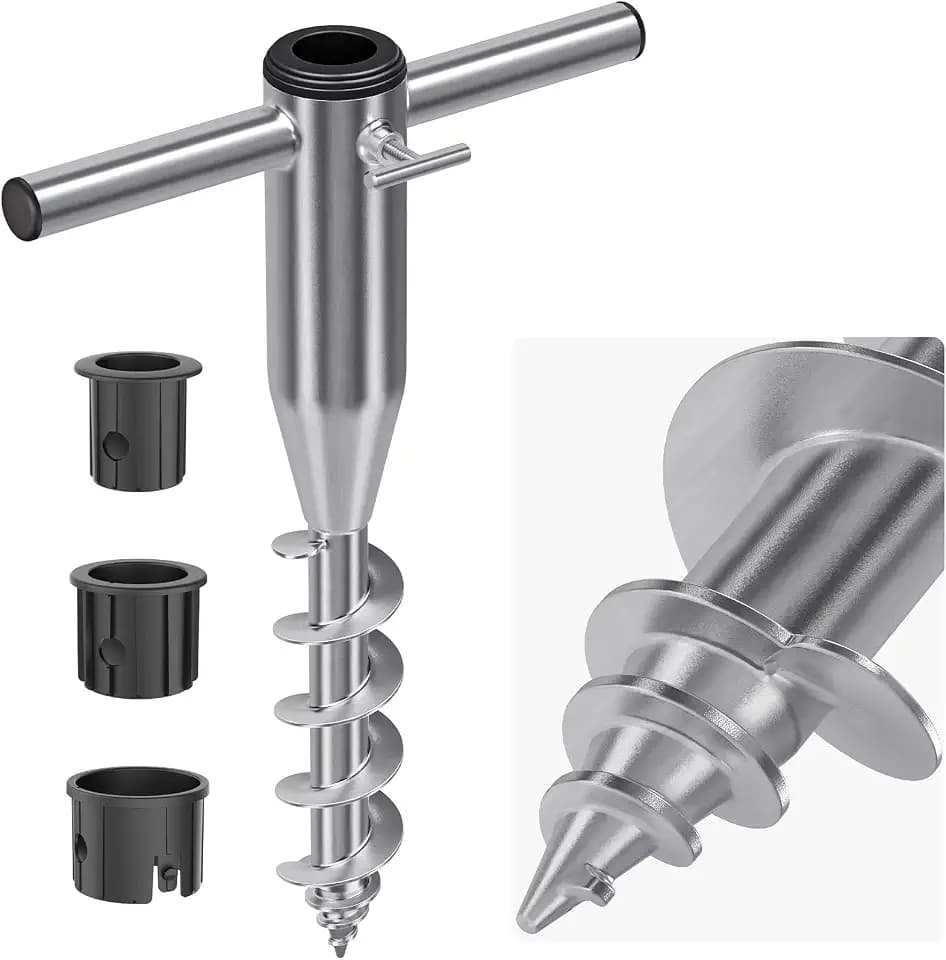 Beach Umbrella Sand Anchor for 1-2" Outdoor Umbrella Poles