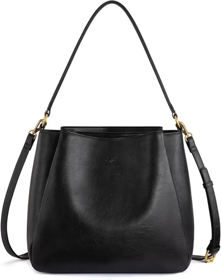 LOVEVOOK Handtasche Damen Mittelgroß, PU Leder Elegante Schultertasche
