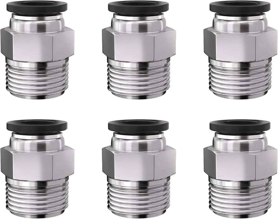 1/2 Push to Connect Fittings npt Thread to 1/2 Air Line Quick