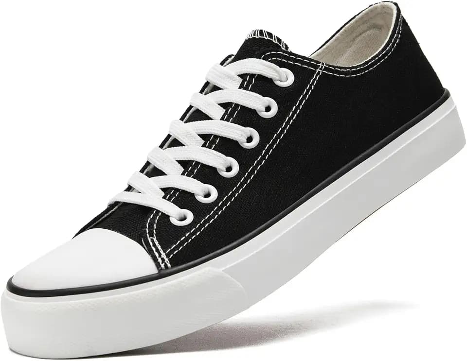 sharllen Canvas Sneakers Stoffschuhe Damen Atmungsaktive Lowtop Turnschuhe