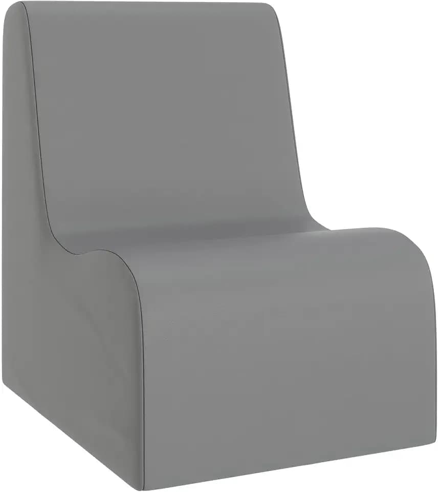 Children's Factory Toddler Chair for Classroom, Size Medium, Grey