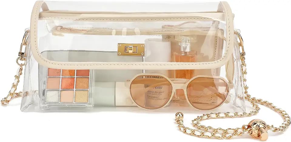 NEOREAL Clear Bag for Stadium Approved Crossbody Purse Shoulder Bags for Women Girls Concerts Sports Events